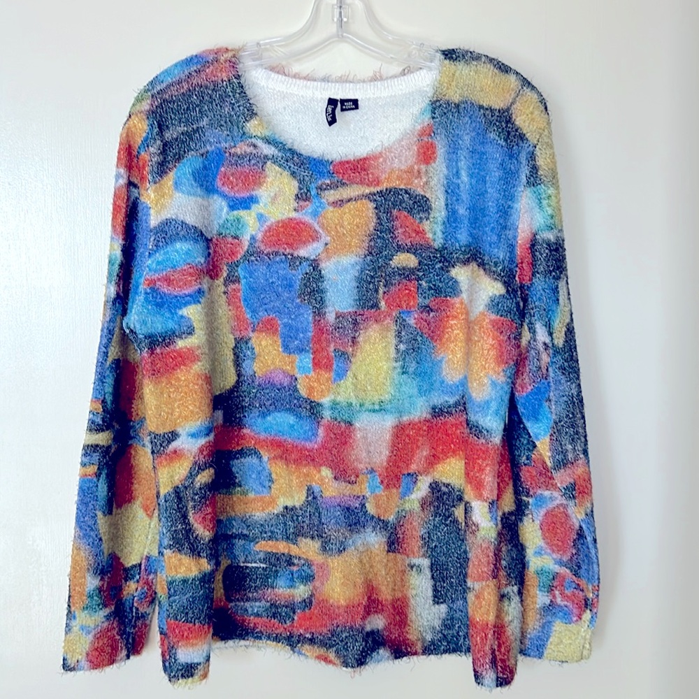 Ethyl multicolor sweater, size XL